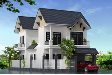 THIẾT KẾ NGOẠI THẤT BIỆT THỰ CHÚ CẢNH ĐIỆN BIÊN