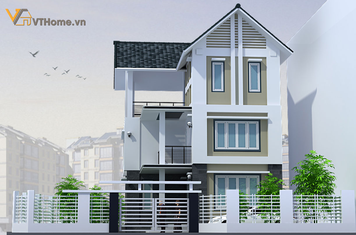 Thiết kế ngoại thất nhà phố anh Nhân - Đại Mỗ